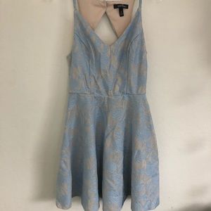 Light blue laced dress